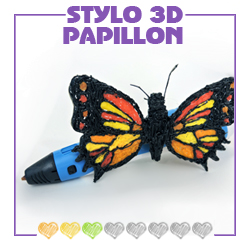 Tutoriel Créez des papillons en 3D #  Dessin 3d stylo, Dessin papillon,  Stylo 3d