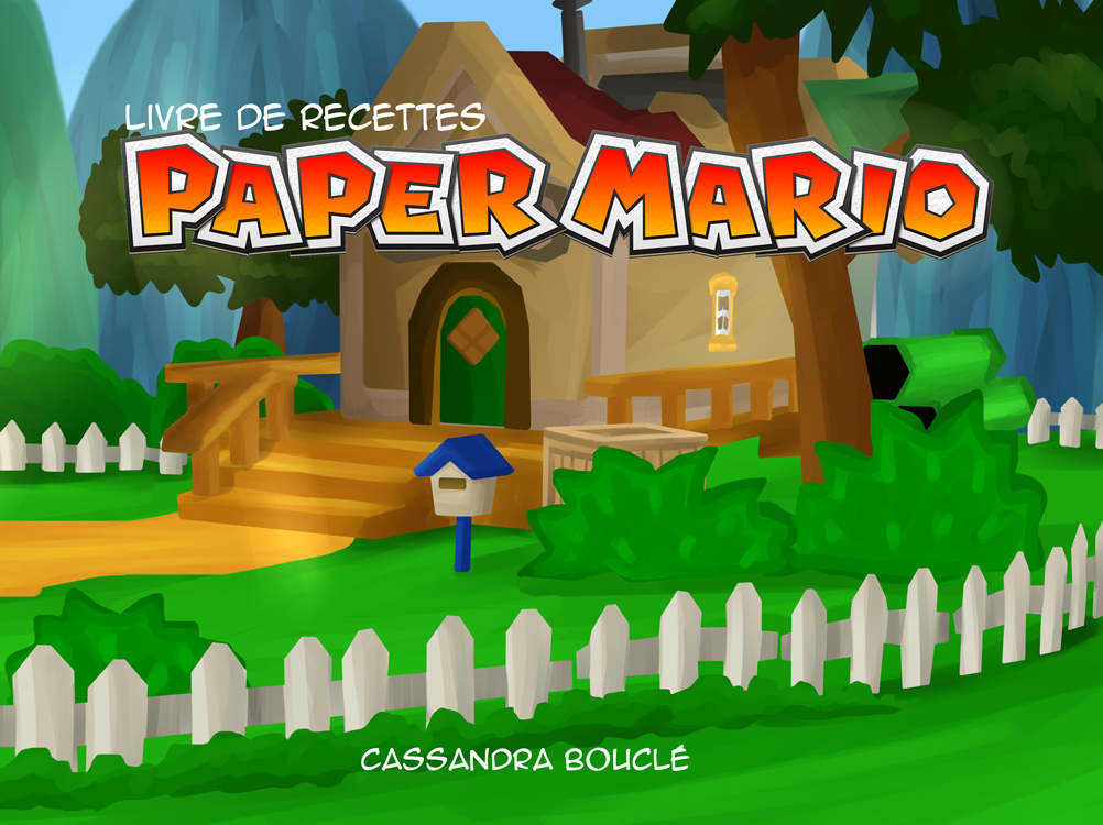 biscuit, book, cuisine, Cuisine/recette, game, gâteau, jeux vidéo, license, livre de recette, nintendo, nourriture, plat, recette, livre, Mario, Paper Mario, pâtisserie,